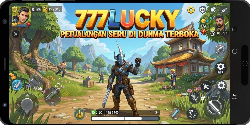 Screenshot dari gameplay <strong>777LUCKY</strong> menampilkan suasana eksplorasi yang mendalam di dunia terbuka.