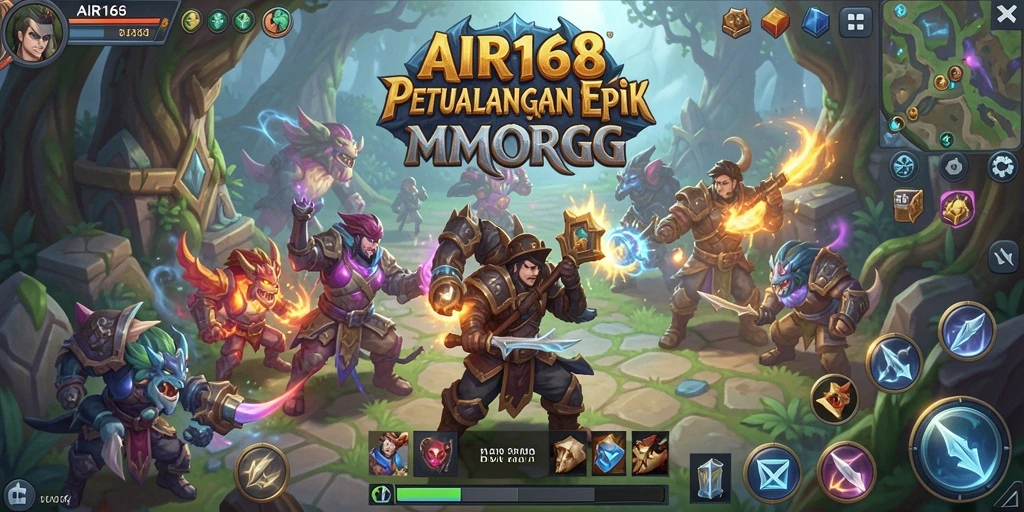 Tampilan screenshot AIR168 yang menunjukkan aksi seru dalam gameplay MMORPG.