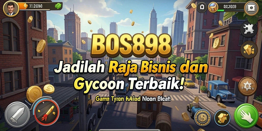 Screenshot gameplay BOS898 menampilkan strategi dan manajemen bisnis.