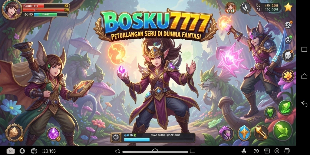 Screenshot menunjukkan aksi seru dalam game BOSKU777.