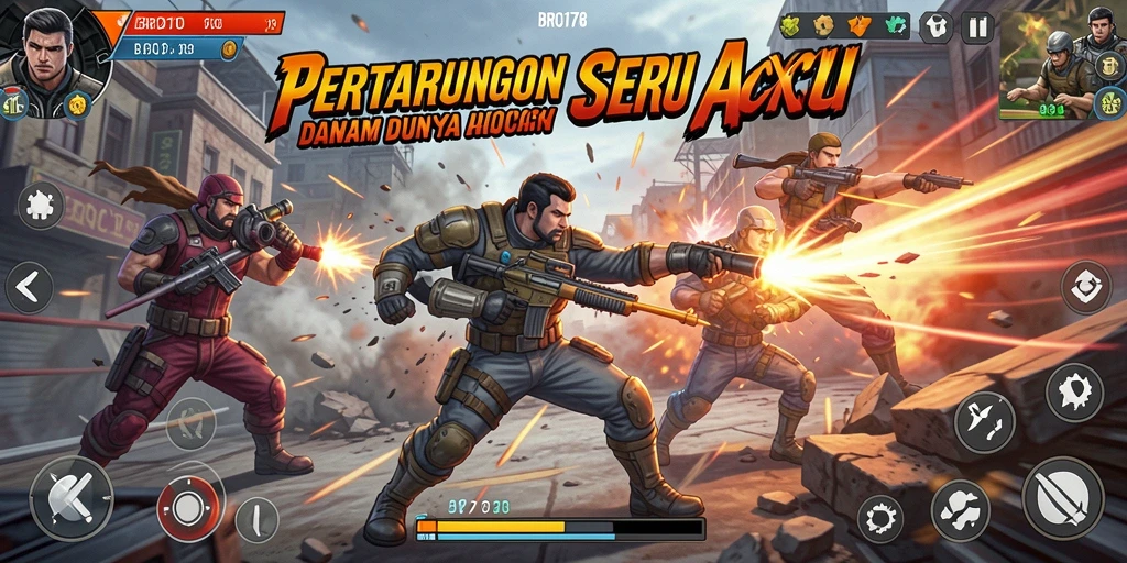 Gameplay intens dari BRO178 dengan pertarungan menggetarkan.