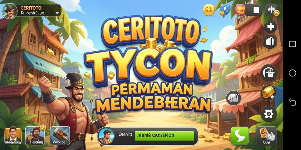 Tampilan gameplay <strong>CERITOTO</strong> yang menunjukkan interaksi bisnis yang seru.