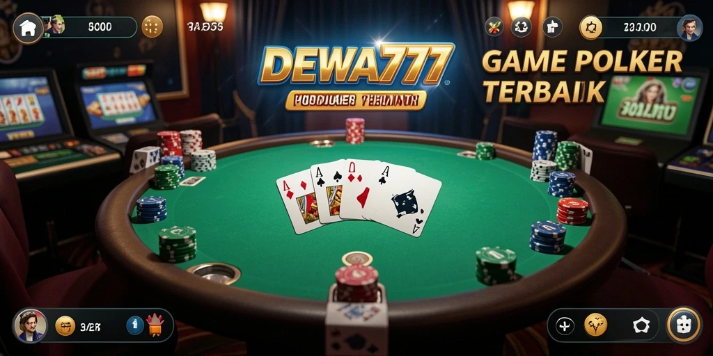 Screenshot DEWA777 menampilkan permainan Poker yang penuh aksi dan strategi.