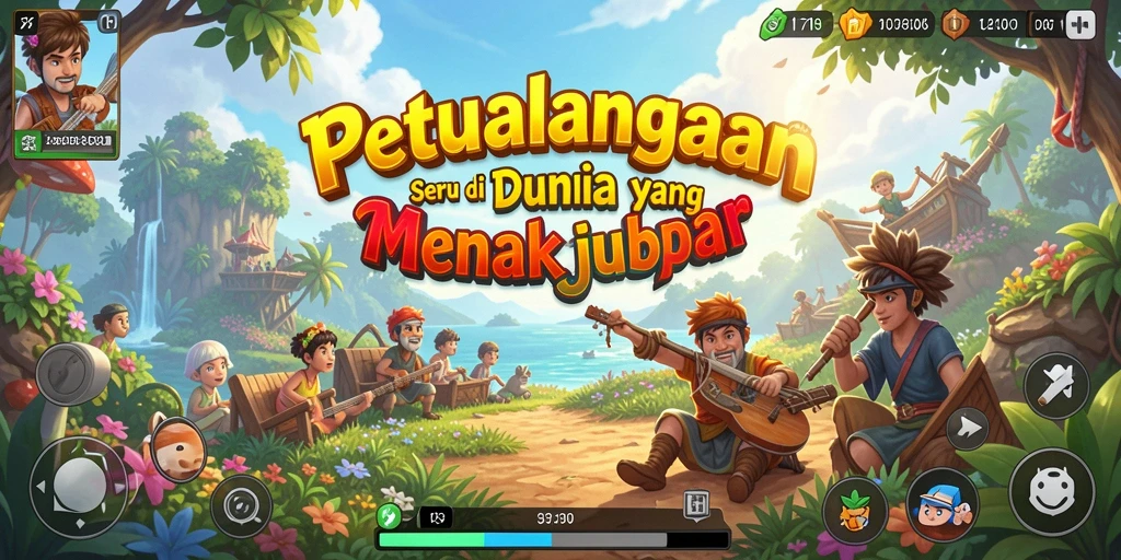 Tangkapan layar menunjukkan aksi seru dalam gameplay petualangan F7F7.