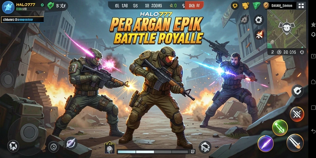 Screenshot gameplay <strong>HALO777</strong> menampilkan aksi seru dan strategi di medan pertempuran.