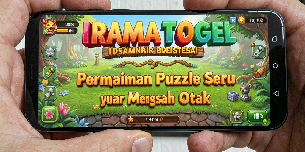 Tampilan gameplay IRAMATOGEL yang menantang dan berwarna.