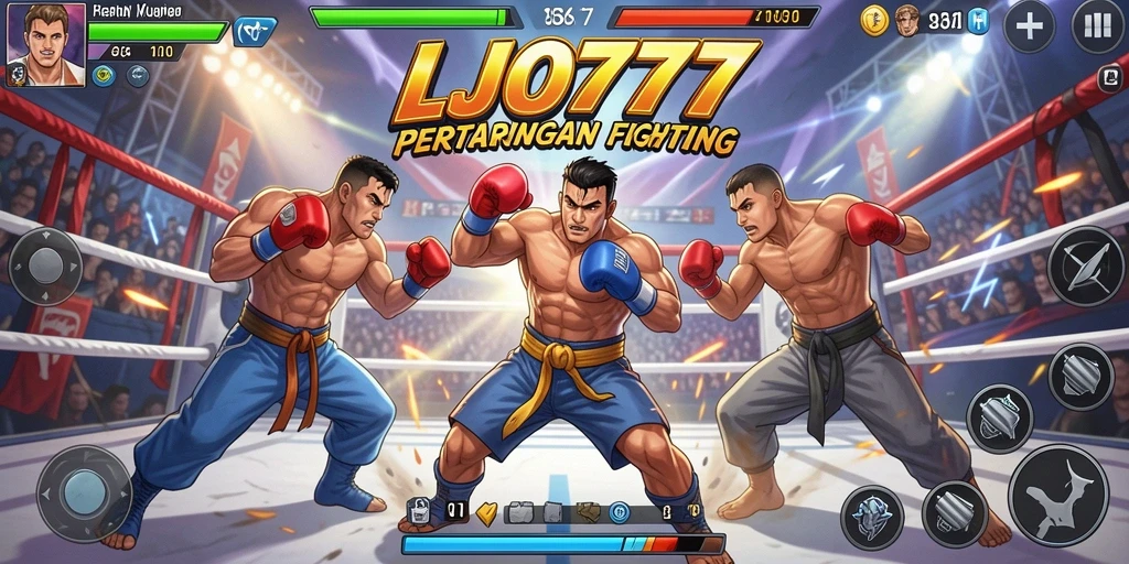 Tampilan gameplay LJO777 yang penuh aksi dan pertarungan seru.