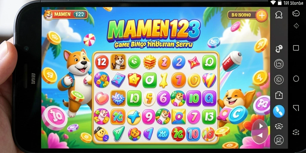 Tampilan gameplay seru MAMEN123 dengan berbagai warna dan interaksi.