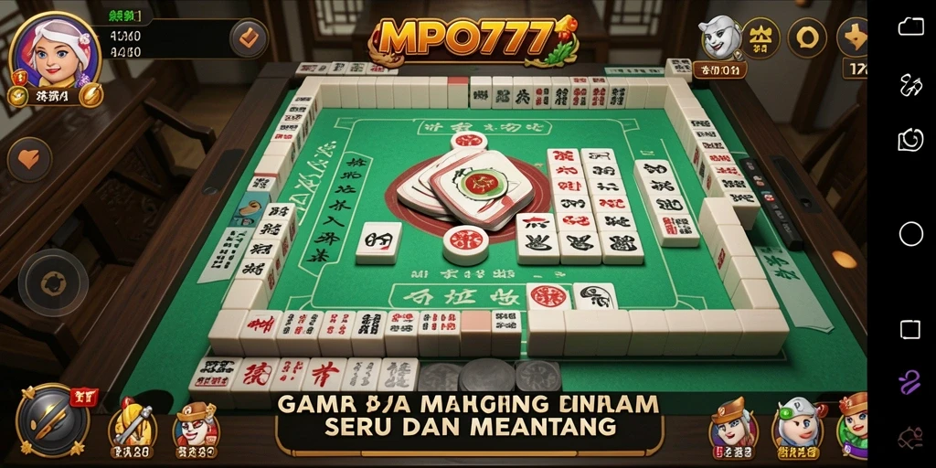 Screenshot gameplay MPO777 dengan tampilan mahjong yang menarik.