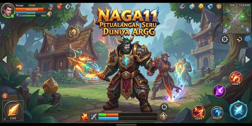 Tampilan gameplay NAGA11 yang epik dan mendebarkan di dunia ARPG.