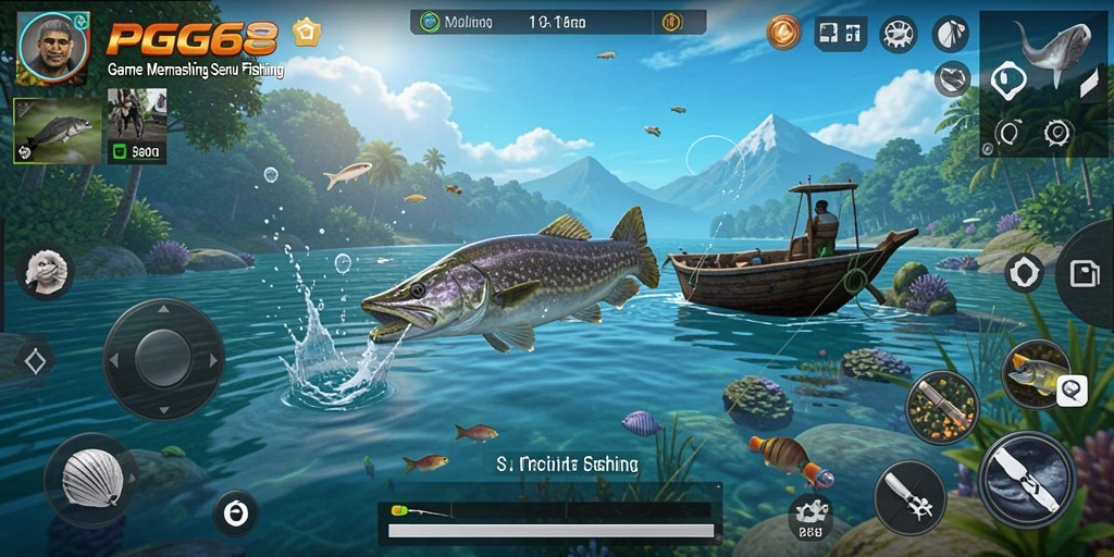 Gameplay PGG68 yang menggugah semangat memancing dengan berbagai tantangan.