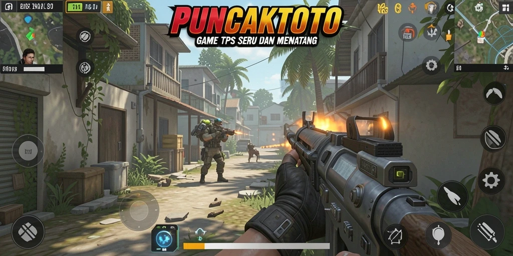 Tampilan menakjubkan dari gameplay PUNCAKTOTO yang intens.