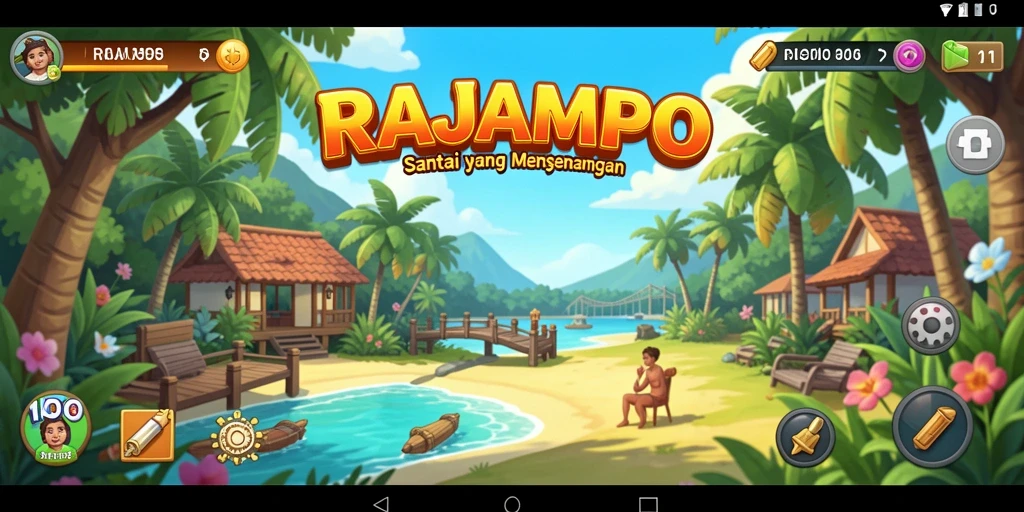 Tampilan gameplay menarik dari RAJAMPO yang memanjakan mata.