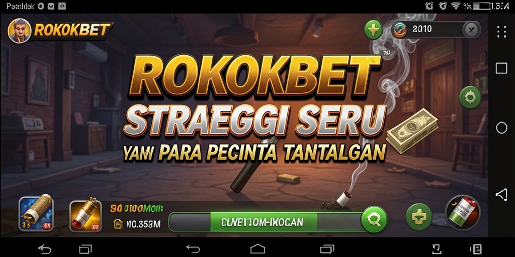 Tangkapan layar ROKOKBET menampilkan aksi seru dalam permainan strategi.