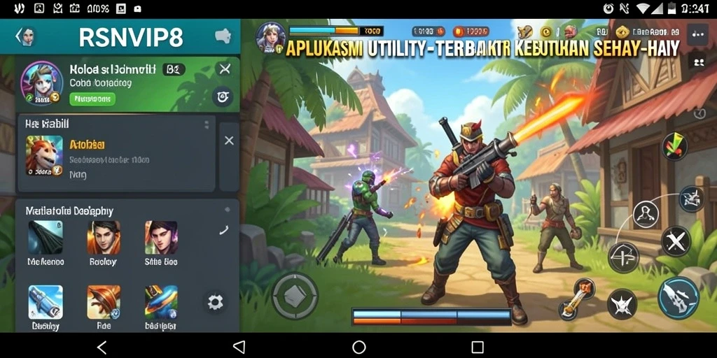 Tampilan antarmuka RSNVIP8 yang modern dan intuitif.