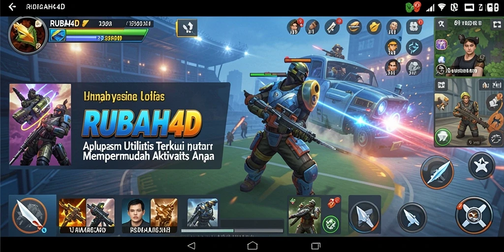 Tampilan antarmuka utama RUBAH4D yang intuitif dan menarik.