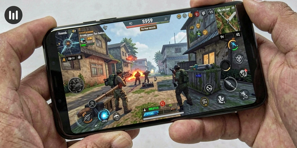 Tampilan gameplay menegangkan dalam permainan strategi S9S9.