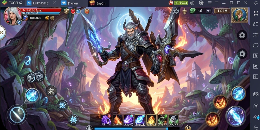 Tampilan menakjubkan dari gameplay RPG TOGEL62 dengan pertarungan seru.