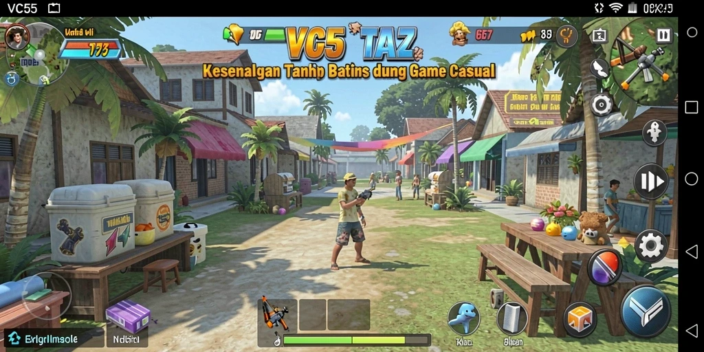 Screenshot VC55 menunjukkan gameplay yang menyenangkan dan interaktif.