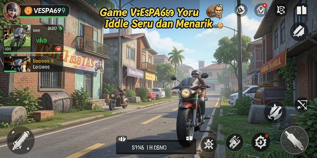 Tampilan gameplay seru dan menarik dalam VESPA69.