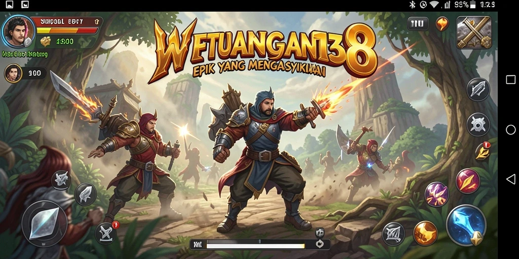 Screenshot menunjukkan eksplorasi dunia petualangan yang menakjubkan dan karakter-karakter ikonik.