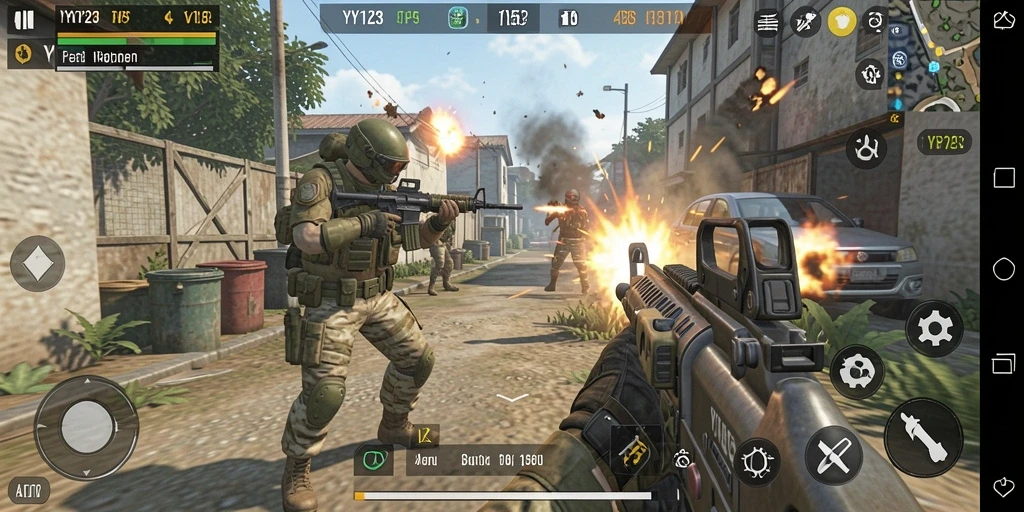 Tampilan gameplay YY123 yang mendebarkan dan penuh aksi.