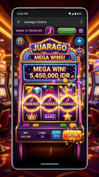 Screenshot aplikasi juarago yang menampilkan antarmuka pengguna yang bersih.